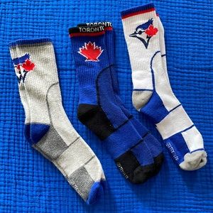 Women’s Blue Jays Socks - Set of 3, size 7